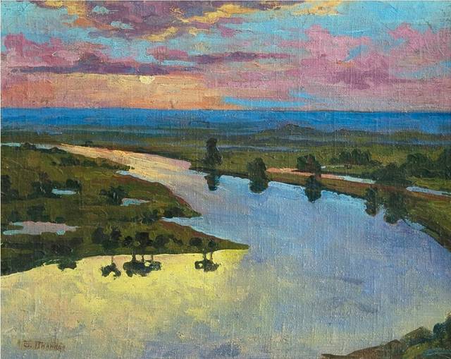 купити картину Борис Піанида пейзаж з річкою