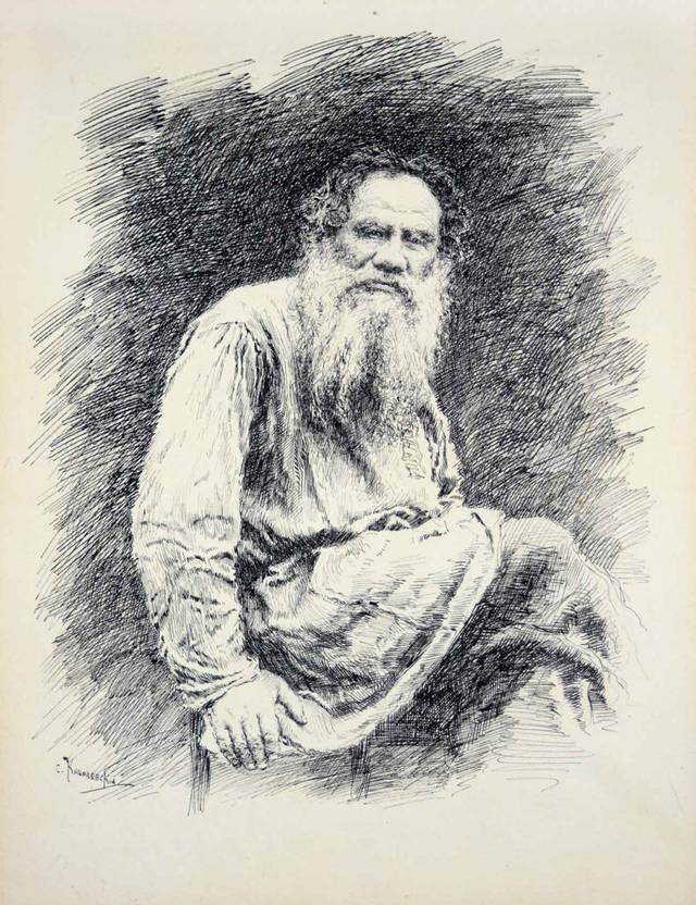 Кишинівський Соломон Портрет письменника Льва Толстого