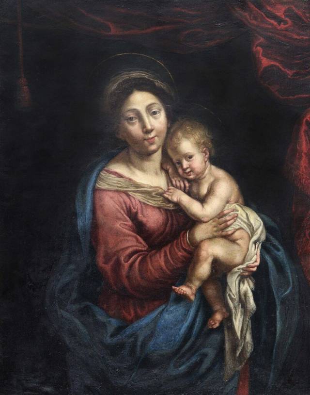Коло Антоніса Ван Дейка Марія з немовлям
