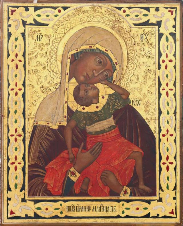 Ікона Божої Матері «Взграння Немовляти»