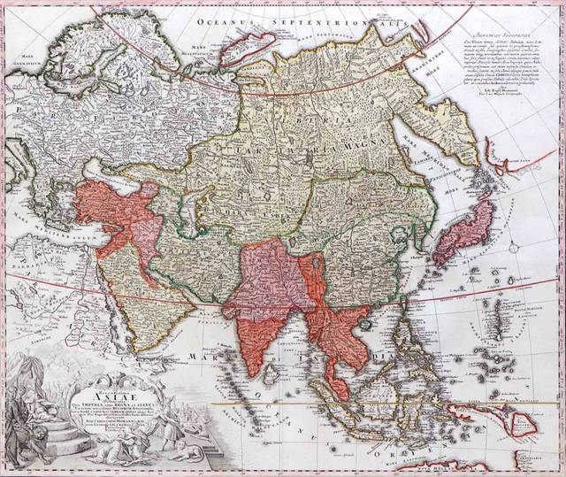 Гоманн Йоганн Карта Азії