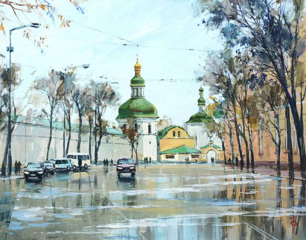 купити картину Ігор Поздєєв Лаврська вулиця