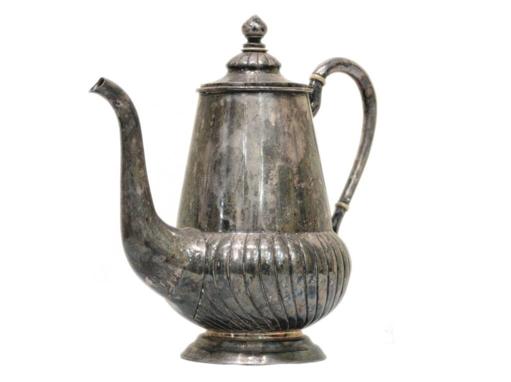 купити срібний чайник, монограміст Г.С.