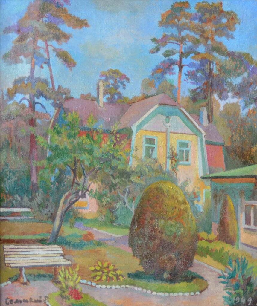 купити картину Сельський Роман Юліанович (1903-1990) "Дворик у Дзинтарі"