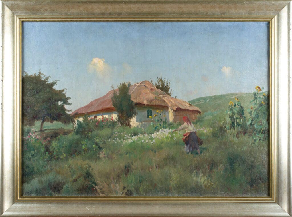 картина Вжещ Е.К. Лето в деревне
