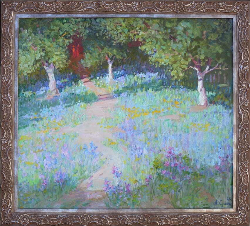 картина Сухоруких А.И. Травацветение в раме