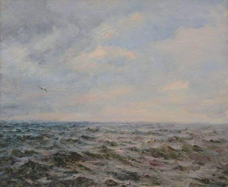 Придбати роботу Басов Яків (1914-2004) Самотня чайка, 1958 рік, полотно, олія. Розмір: 64х84 см.